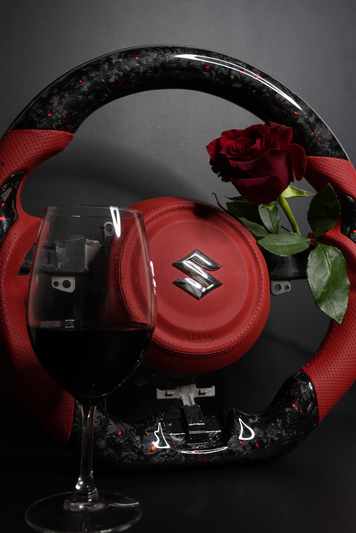 Ruby Red OJ Wheel + Airbag Cover  - To Suit Jimny JB74 + JC74XL