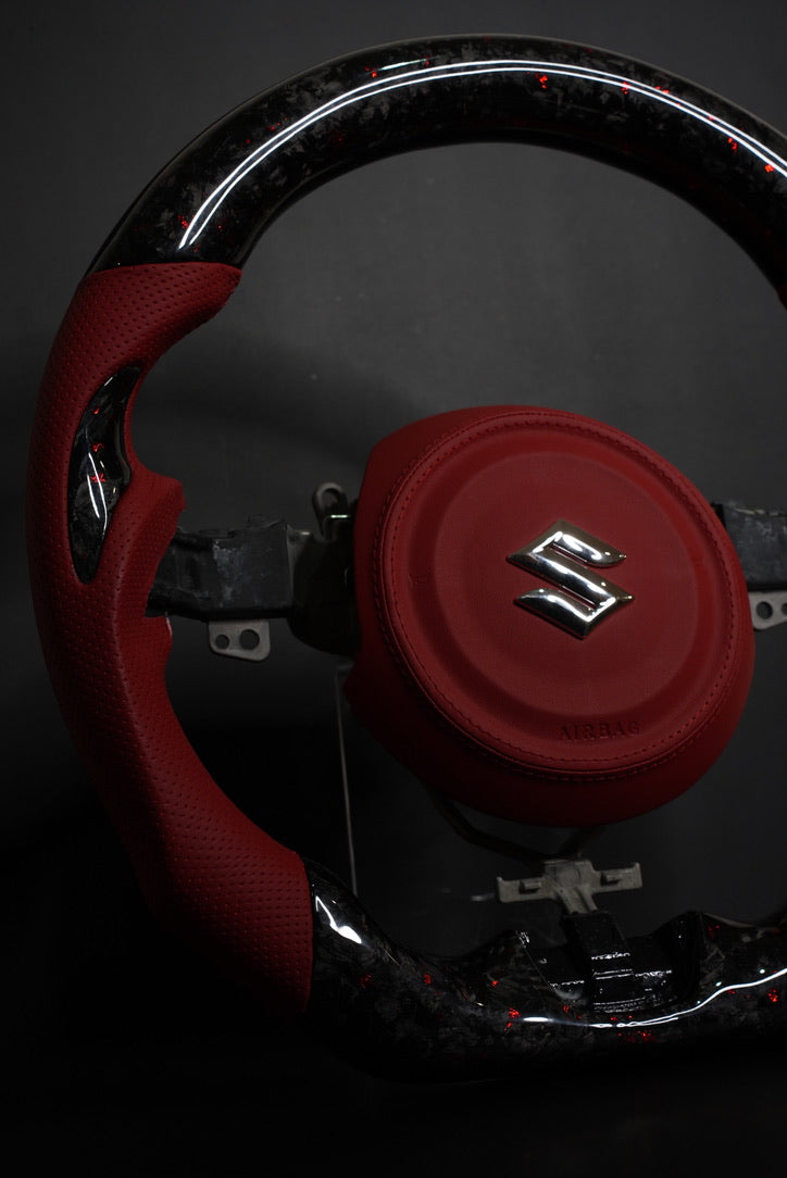 Ruby Red OJ Wheel + Airbag Cover  - To Suit Jimny JB74 + JC74XL