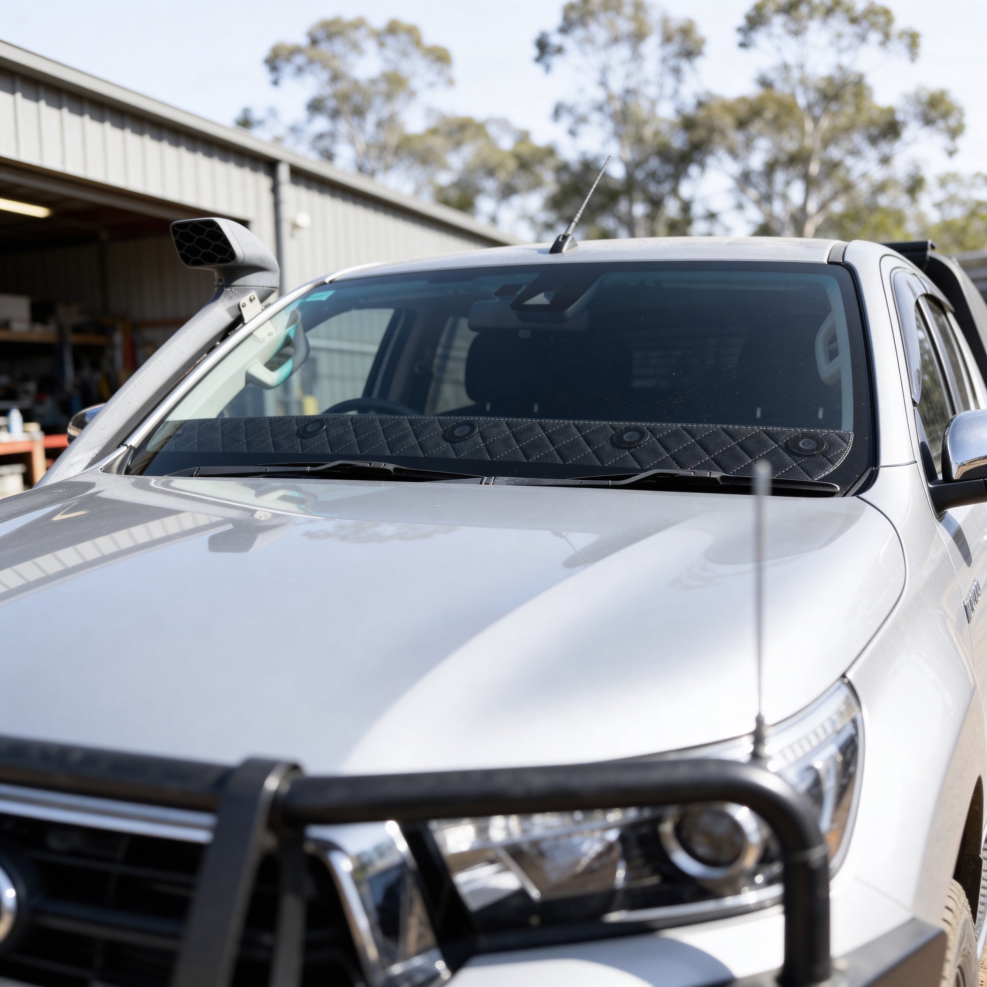 HILUX N80/N70 BLACK MACRO DASH SHADE | Sun Visor Heat & Glare Protection