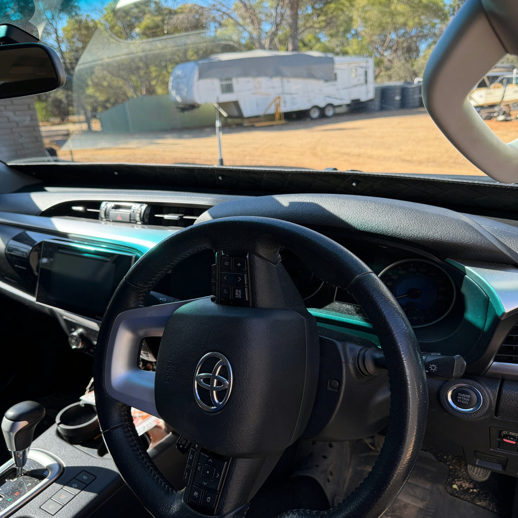HILUX N80/N70 BLACK MACRO DASH SHADE | Sun Visor Heat & Glare Protection