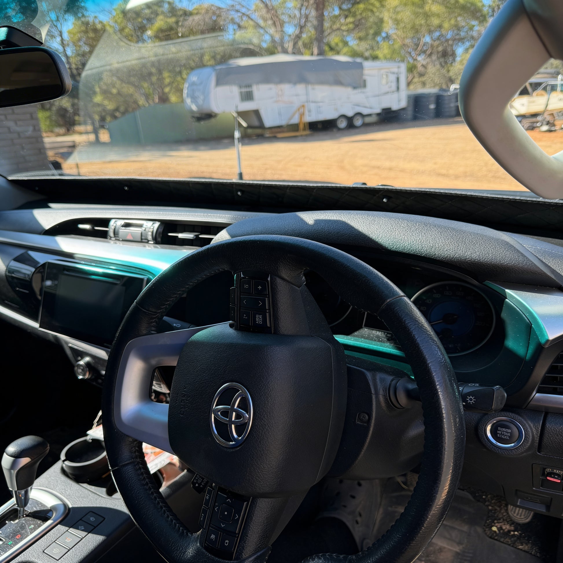 HILUX N80/N70 BLACK MACRO DASH SHADE | Sun Visor Heat & Glare Protection